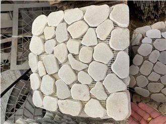 White Sandstone Tumbled Rock Veneer Wall Cladding