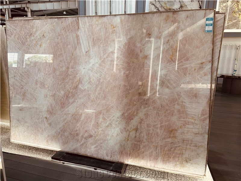 Cristallo Pink Quartzite Slabs