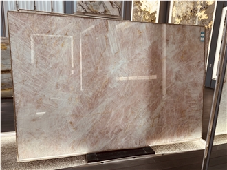 Cristallo Pink Quartzite Slabs