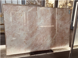Cristallo Pink Quartzite Slabs