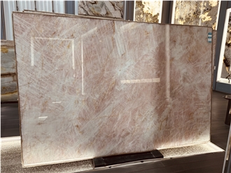 Cristallo Pink Quartzite Slabs