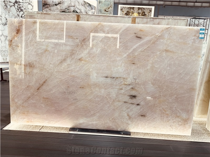 Cristallo Pink Quartzite Slabs
