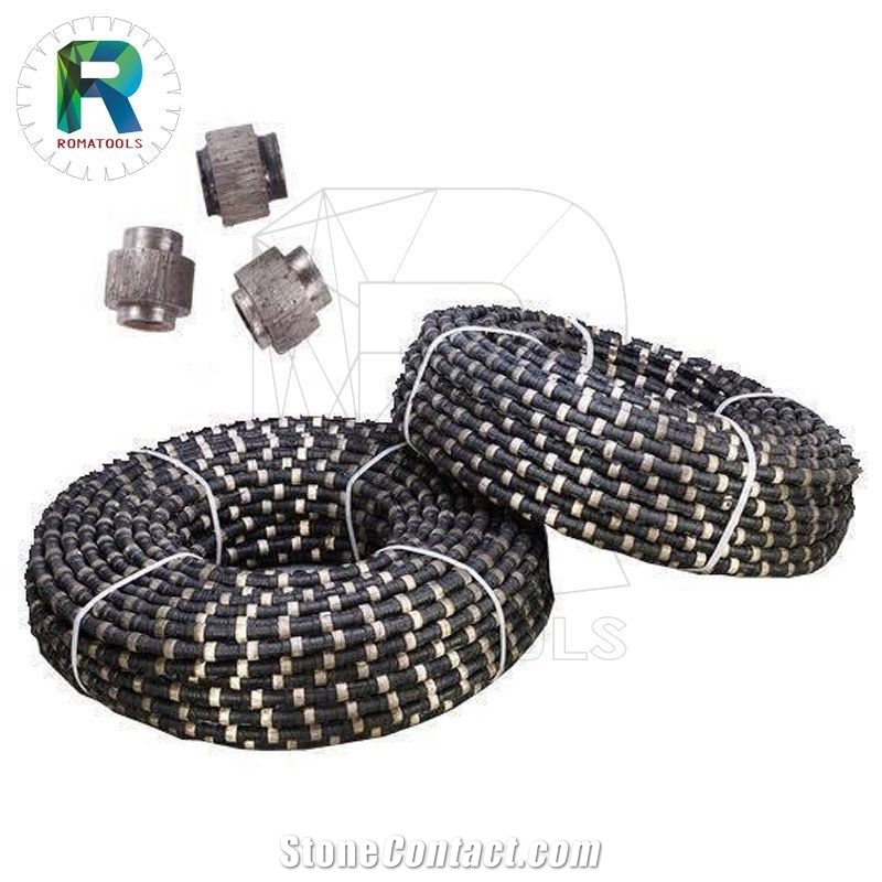 11.5Mm Roma Tools Diamond Wire Saw For Granite Mine Quarrying