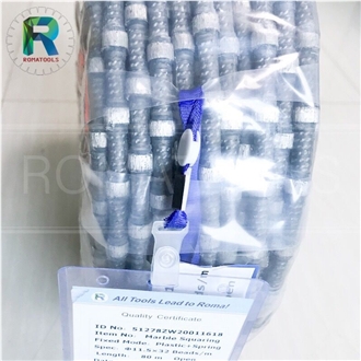 11.5Mm Roma Tools Diamond Wire Saw For Marble Mine Quarrying