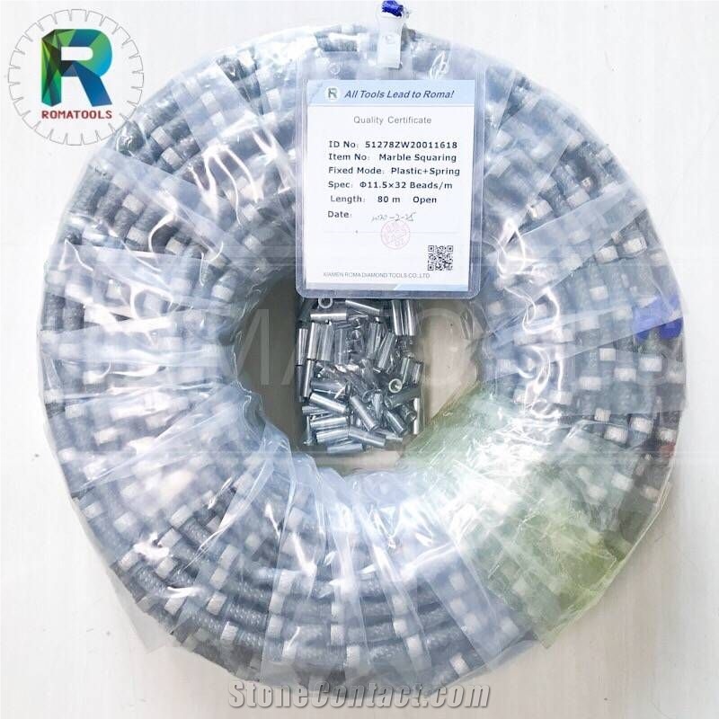 11.5Mm Roma Tools Diamond Wire Saw For Marble Mine Quarrying