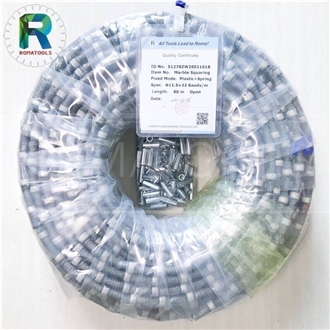11.5Mm Roma Tools Diamond Wire Saw For Marble Mine Quarrying