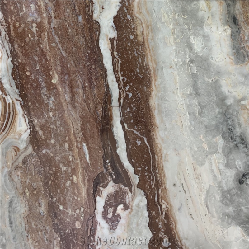 Arabescato Orobico Rosso Marble Tile