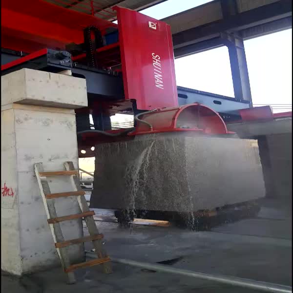 QQJ-2200/2500/3000 Multi Blade Block Cutting Granite Disc Bridge Saw