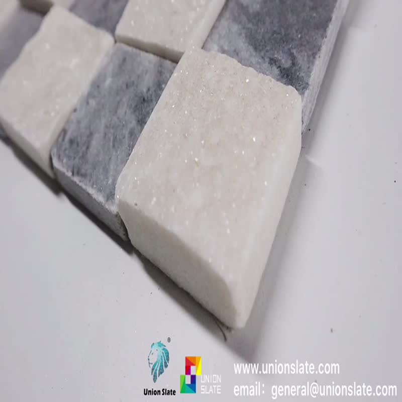 Cloudy Gray Quartzite Natura Surface Stone Mosaic Wall Tile