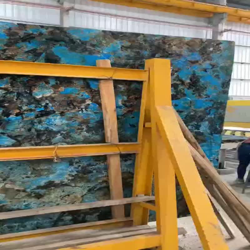 fantasy blue granite luxurious Crystalline black jad slab
