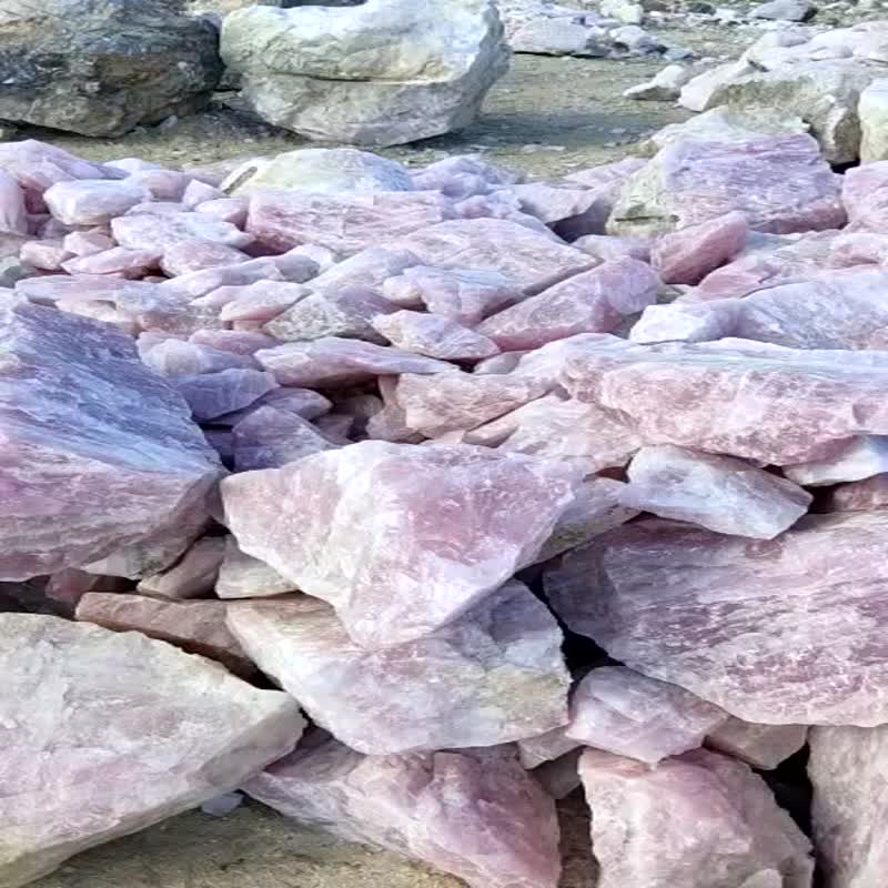 Scarlet Crystal Quartzite Rocks, Pieces and Small Boulders