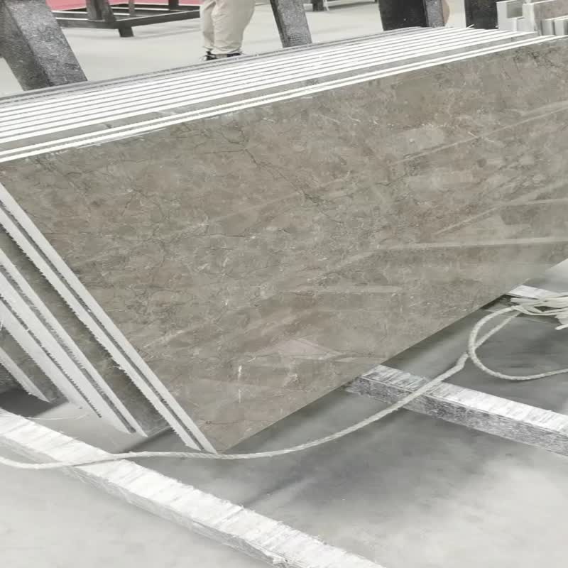 Silver Grey Turkey Marble Shadow Pearl Marble tile slab 