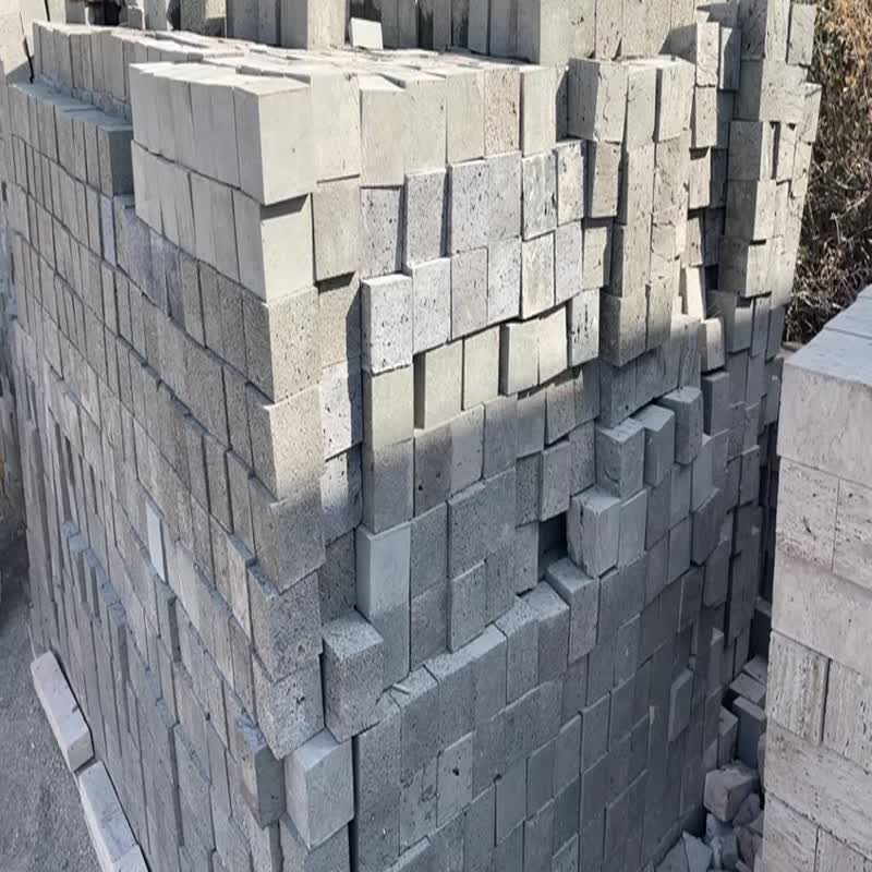Black basalt cobble stone