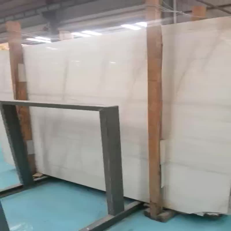 Red Line White Jade Marble Tile Slabs Supplier 