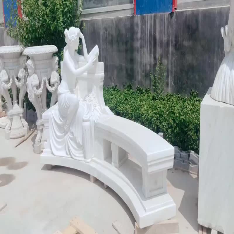 White marble statue monument stone
