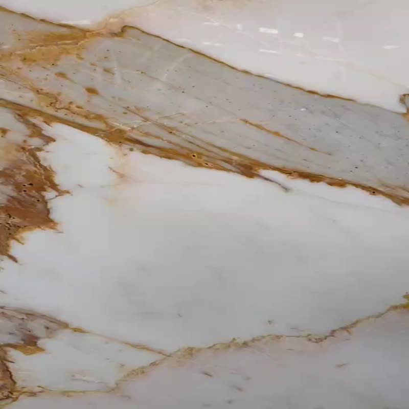 Italy Calacatta Gold Marble Polished sheet Wall Tiles