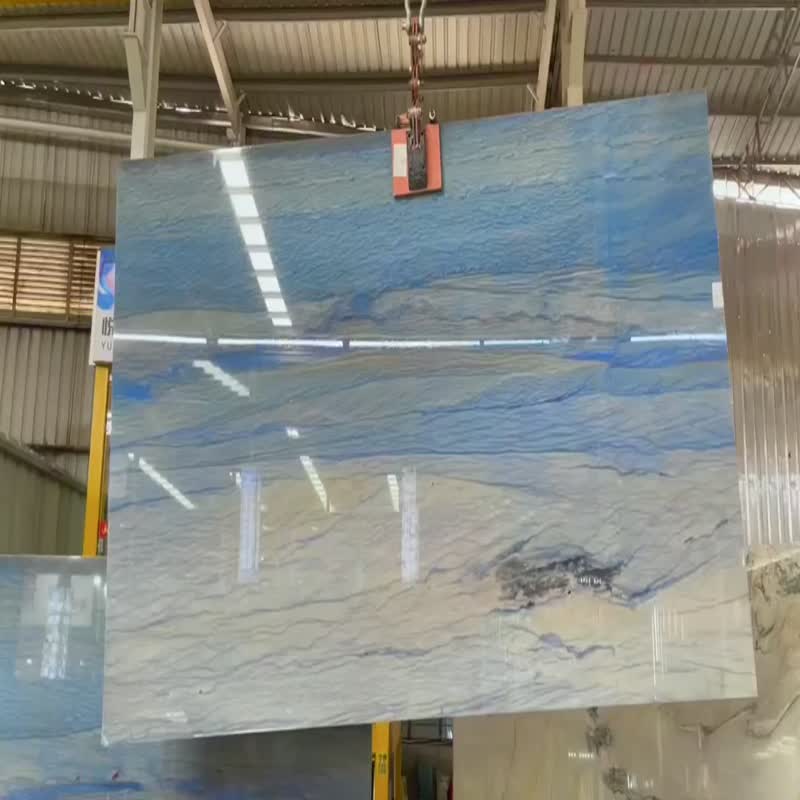 Azul Macaubas Quartzite For Bathroom And Kitchen Countertop