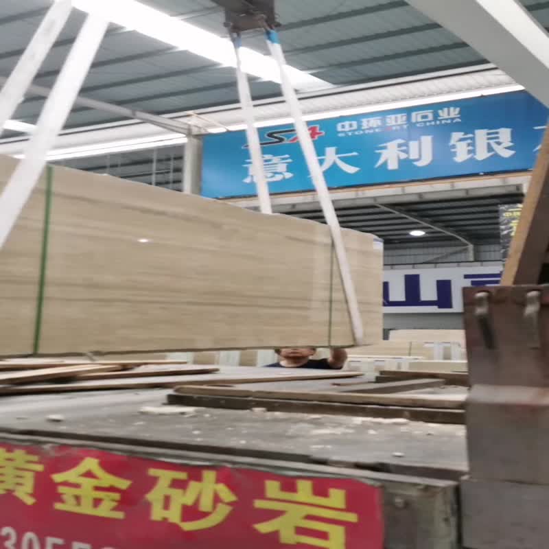 Italy Fosse Roman Travertine Slab In China Stone Market