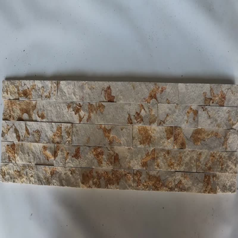 Ledger Stone Golden Vein White Quartzite Thin Natural Stone