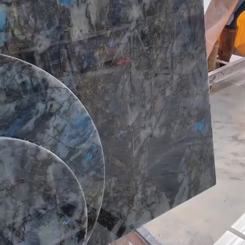 Labradorite Blue Granite Table Top Lemurian Blue Table Top