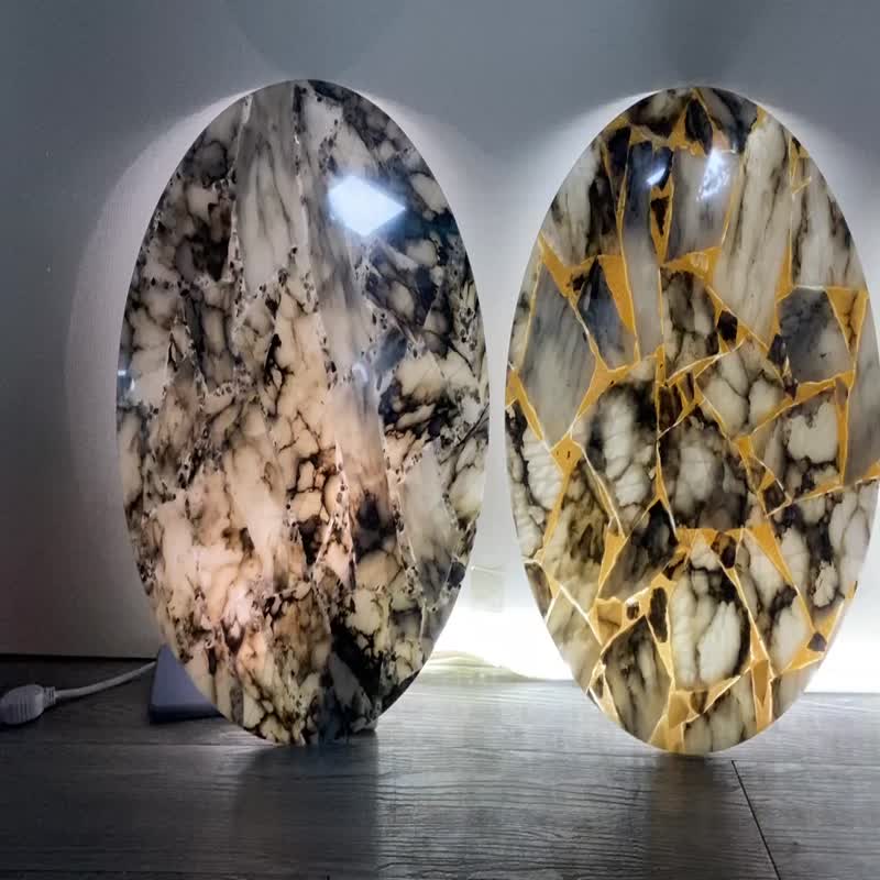 Backlit  Slab Onyx Bending Resin Panels For Column