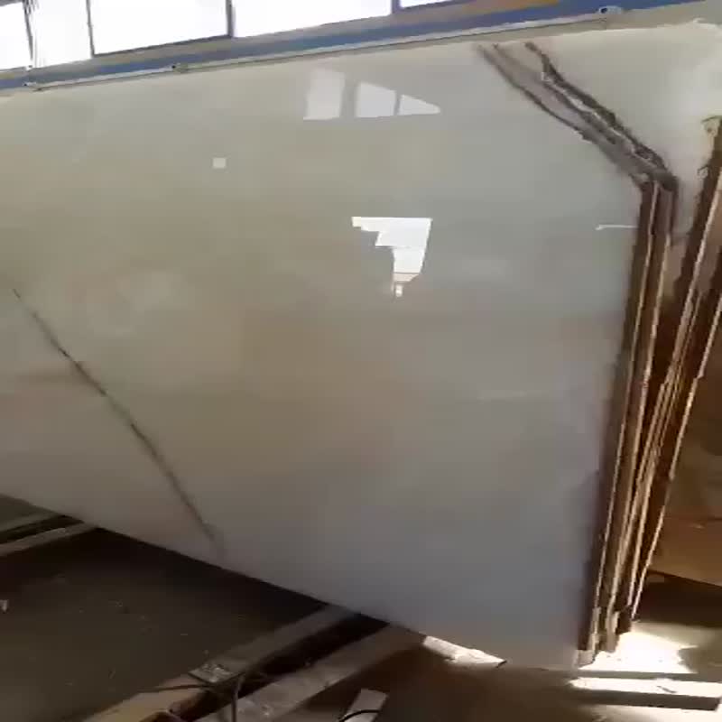 Premium Quality Pure White Onyx Slab