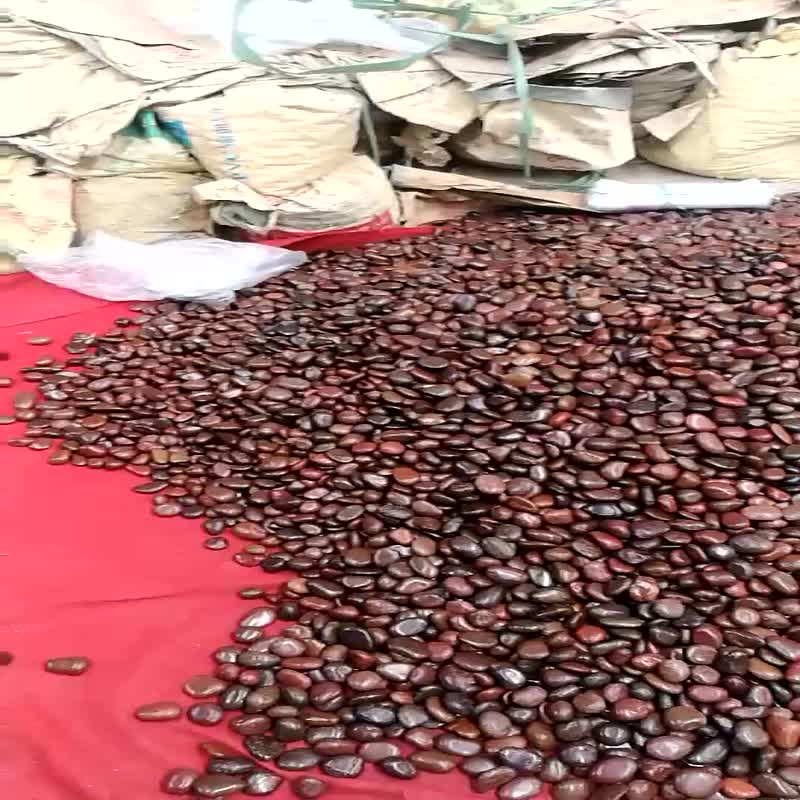 High Polished Red Pebble Stone Washed River Stone