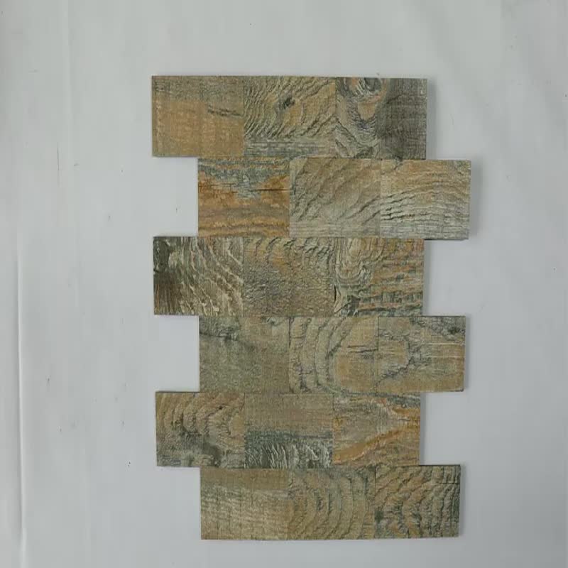 Waterproof Pvc Composite Vinyl Subway Wood Look Floor Mosaic