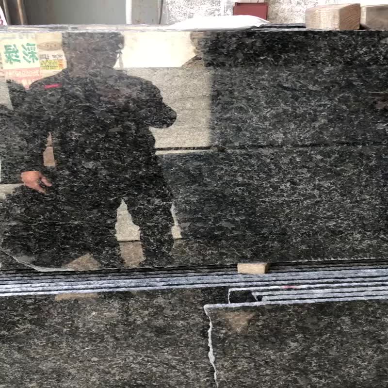 Angola Black Granite Stone Slabs & Tiles For Decoration