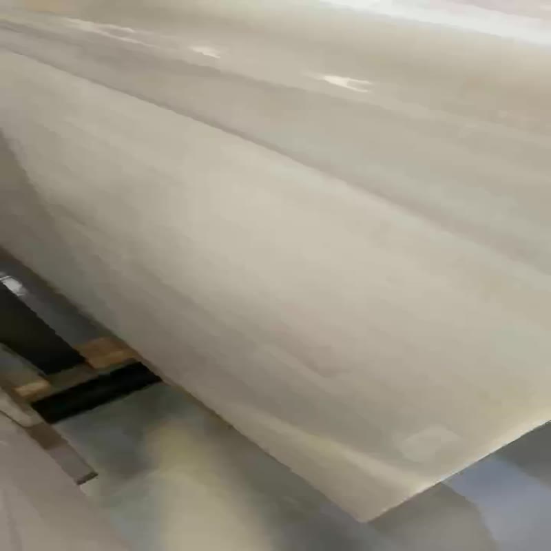 Light Vein White Onyx Vein Cut