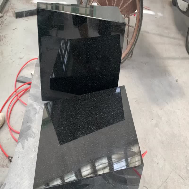 4 Niche Burial Chamber Personal Black Granite Columbarium