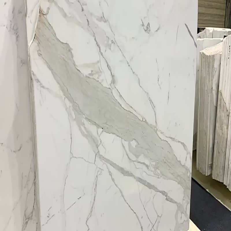 Best Popular Calacatta Carrara Bianco White Marble Slab