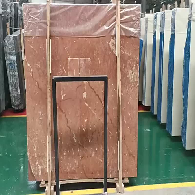 Bright Red Floor Marble Tiles Turkish Ruby Red Marble