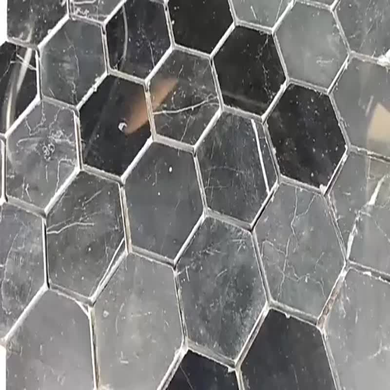 Carrara White Hexagon Cheap Irregular Mosaic Wall Tile