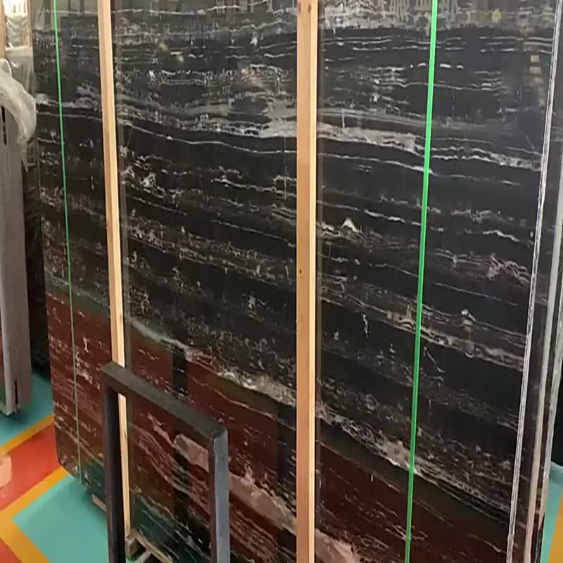 China Cheap Portoro Black White Marble Nero Black Marble