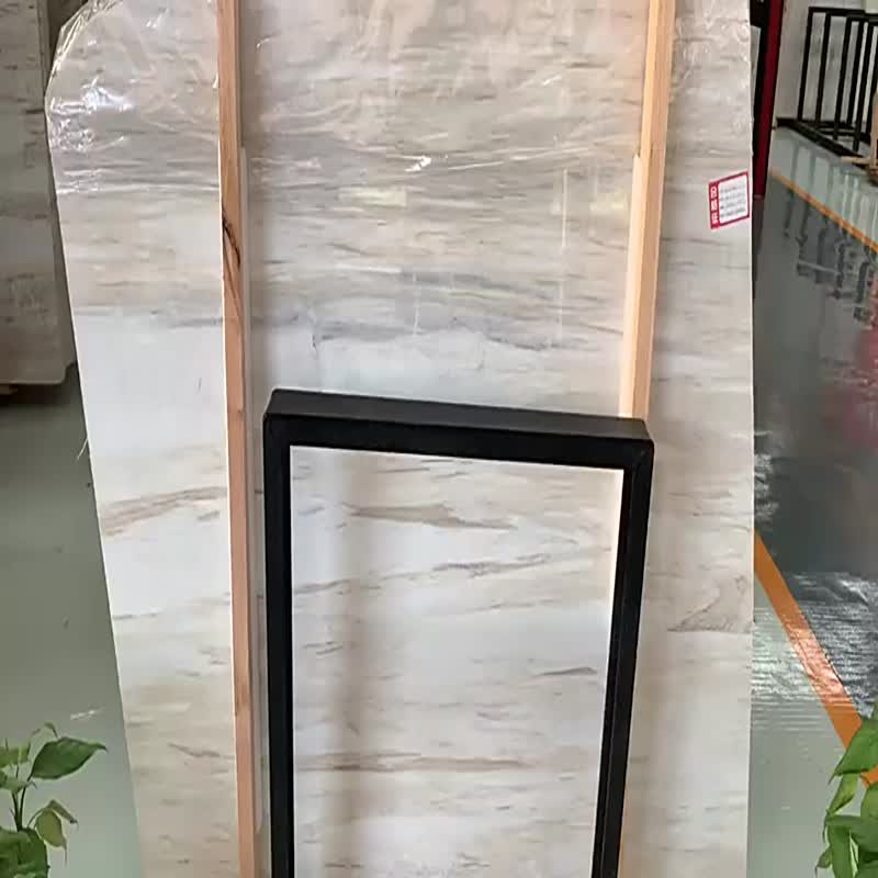 Cut To Size Eurasian Wood Grain Marble Tile Polished Tiles