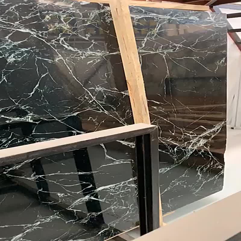 Dark Green Marble Slab Verde Empress Marble Tile For Wall