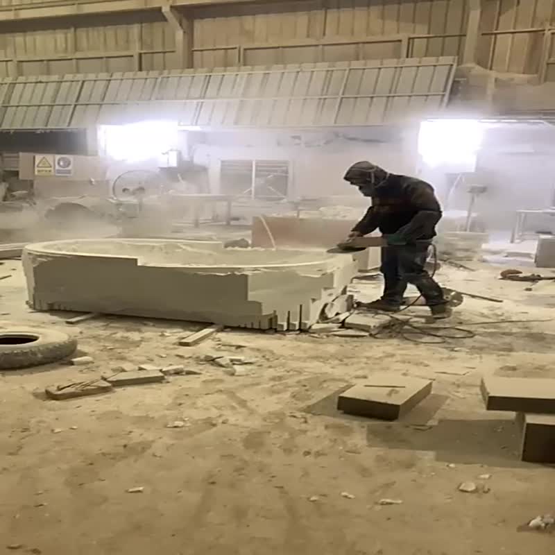 Freestanding Carrara White Natural Marble Bathtub