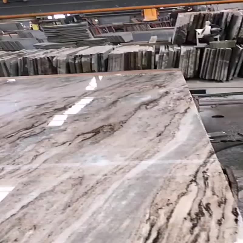 Hot Sales Fantasy Brown White Marble For Countertop Slabs