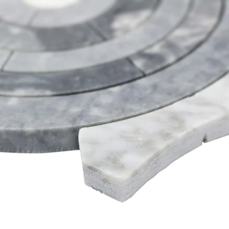 Krista Watterworth Spin Irregular Mosaic Marble Tiles