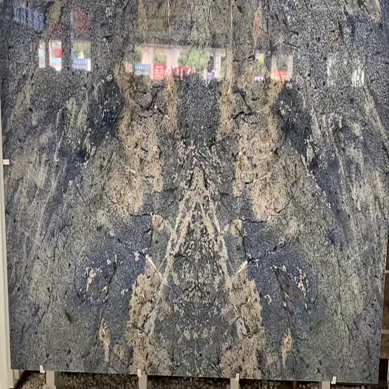 Luxury Elegant Brazil Dream Sapphire Blue Granite Marble 