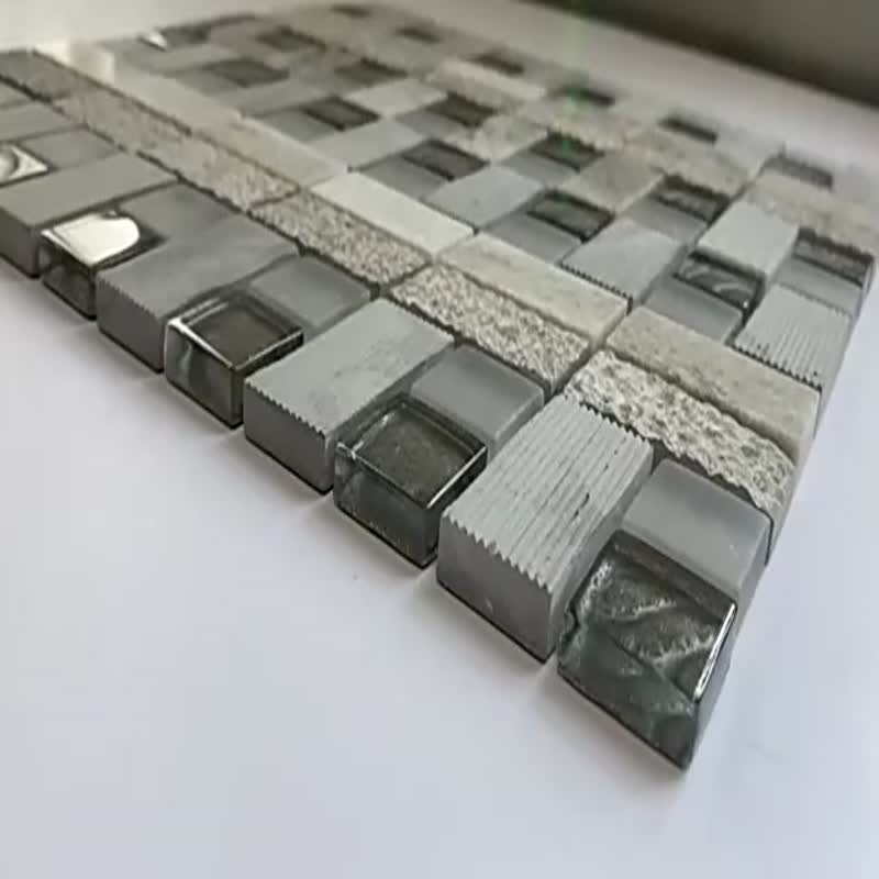 Natural Blends Marble Stone And Glass Mosaic Tile