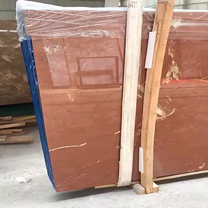 Natural Stone Rojo Alicante Marble Slab And Marble Tiles