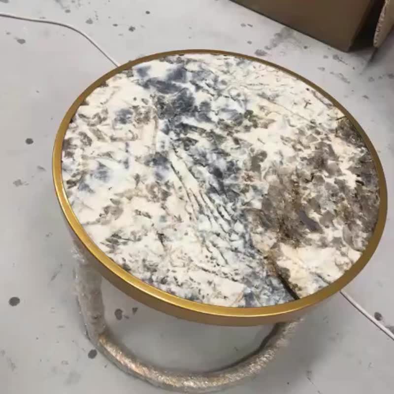 Beautiful Agate Gemstone Round Coffee Table Tops
