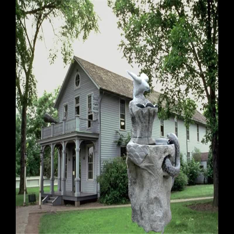Antique Granite Large Water Fountain