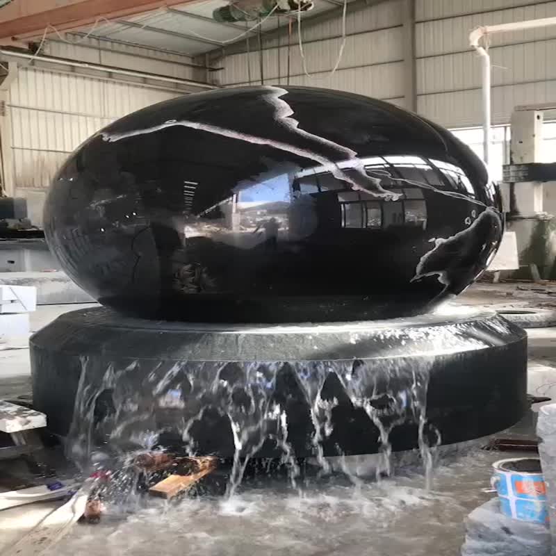 Black Marble Ball Fountain,Landscaping Fountain