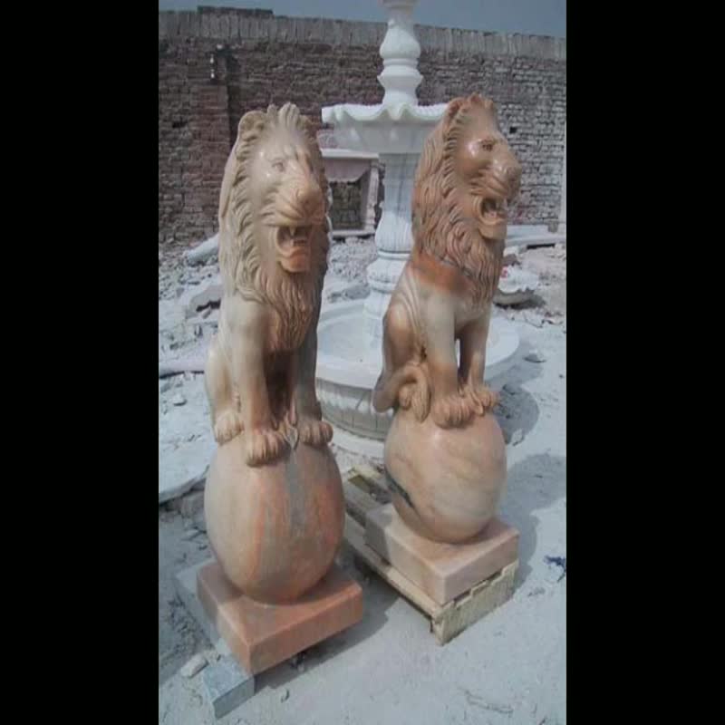 Camel Animal Red Marble Statues & Sculptures