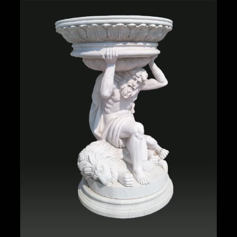 Chinese Light Grey Granite Fountains For Garden