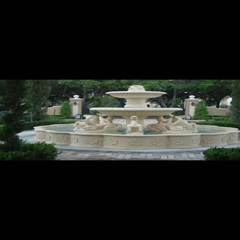 Chinese Pure White Marble Fountains,Hand Carving Fountains