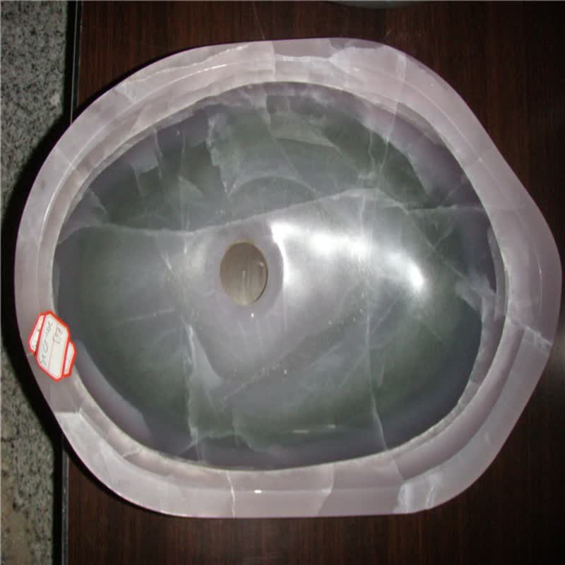 Customized Design Commercial Wash Basins Purple  Marble